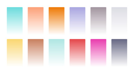 Naklejka premium elegant pastel color soft gradient combination set