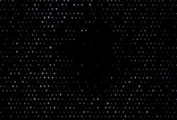 Dark black vector template with poker symbols.