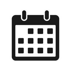 Calendar on the wall icon. Schedule, date icon symbol vector illustration