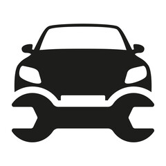 Automotive repair icon car service. Mechanic tools, vector illustration