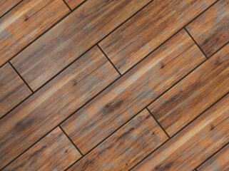 brown tile with wood texture. wooden texture may used as background, 