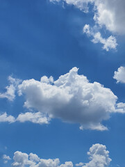 Naklejka na ściany i meble blue sky white clouds weekend seoul weather