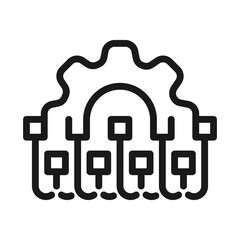 Fototapeta premium Digital Transformation icon. Digital transformation or computing symbol illustration