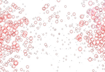 Light Red vector backdrop with dots.