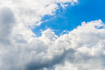 Naklejka na ściany i meble Sky,clouds background.Beautiful blue sky with white cloud background,wallpaper.