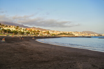 beach, beautiful, blue, canary, canary islands, coast, coastline, destination, duque, island, landscape, nature, ocean, outdoor, rock, sand, sandy, scenic, sea, seascape, seaside, shore, sky, spain, s