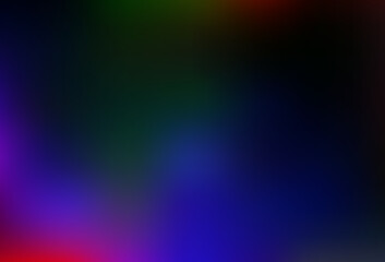 Dark Multicolor, Rainbow vector blurred and colored background.