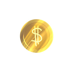 Golden dollar sign
