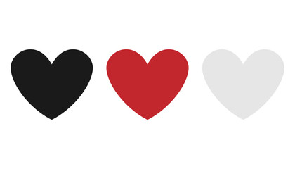 Obraz na płótnie Canvas Heart vector collection. Love symbol icon set. illustration