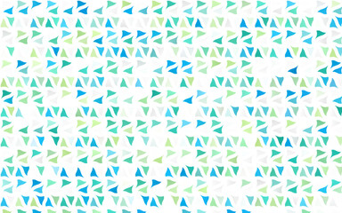 Light Blue, Yellow vector template with crystals, triangles.