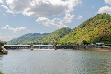Fototapeta na wymiar St. Aldegund at the Moselle River
