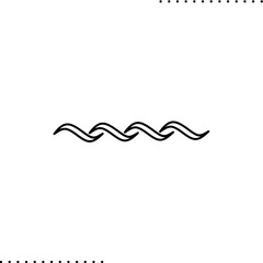 Waves, water vector isolated on white