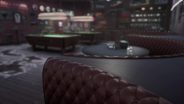 Modern jazz bar interior design