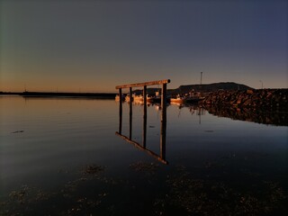 Obraz premium pier at sunset