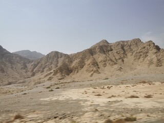 Fototapeta na wymiar Ras al Khaimah - a desert area of ​​the northeastern part of the United Arab Emirates, located on the Persian Gulf