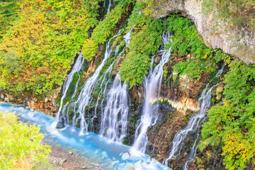 白髭の滝「秋の北海道」