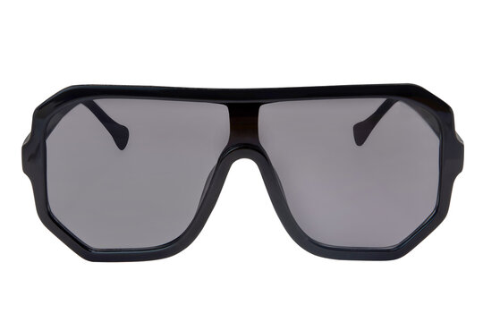 Oversize square sunglasses thick black frame glasses for men and women front view