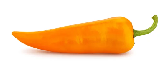 Photo sur Plexiglas Légumes frais long pepper path isolated on white