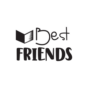 best friends quote writing book illustration design