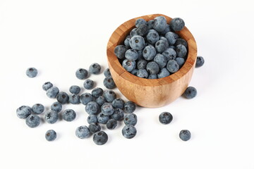 fresh blueberries in the studio