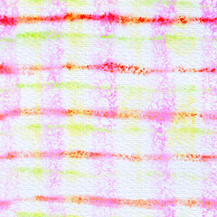 Abstract, background with watercolor stripes in the form of a cage. Texture for printing on fabric, tableware and paper. Holiday packaging or template for banner background or postcard.