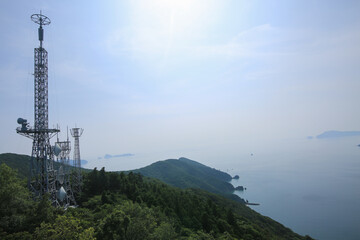 愛媛県愛南町　中浦テレビ塔公園からの風景