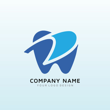dental supply company letter d logo design letter D