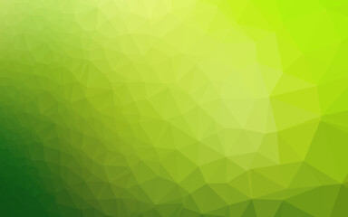 Obraz na płótnie Canvas Light Green vector abstract polygonal cover.