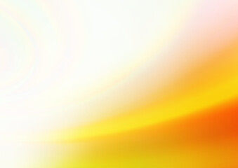 Light Yellow, Orange vector blurred bright pattern.