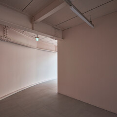 empty white room with a window