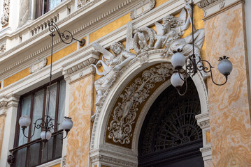 Gallery Umberto I in Naples, built in the Art Nouveau design, Italy