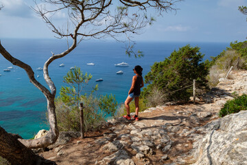 Camí Romà , Camí de Sa Pujada, siglo XVIII, La Mola, Formentera, balearic islands, Spain