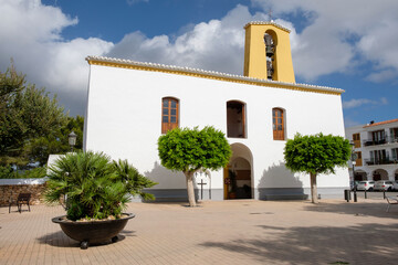 Iglesia de Santa Gertrudis, siglo XVIII, Ibiza, balearic islands, Spain