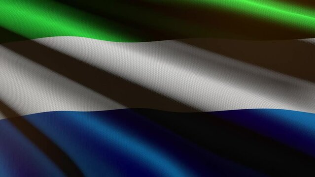 Sierra Leone flag - loop animation