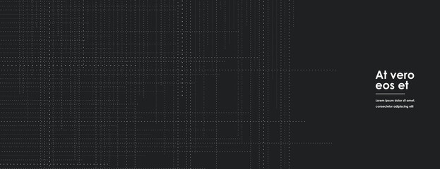 Equalizer lines. Vector repeat dotted lines doodle trendy. Modern design element on banner