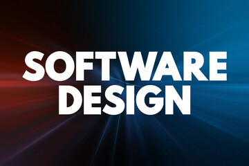 Software Design - process by which an agent creates a specification of a software artifact intended to accomplish goals, text concept background