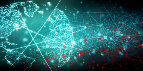 2d illustration world map abstract background
