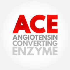 ACE Angiotensin-Converting Enzyme - central component of the renin–angiotensin system, which controls blood pressure, acronym text concept background