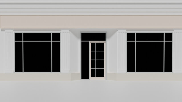 Front Store Shop White 