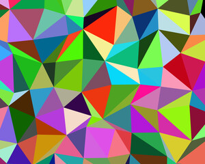 Multicolored background with triangles. Illustration.
