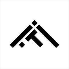 Vector Modern Abstract Outline Initial Letter I, T, And F Logo Design Brand Symbol Icon Template Illustrations