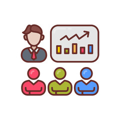 Training icon in vector. Logotype