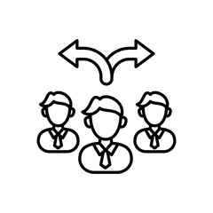 Decision Management icon in vector. Logotype