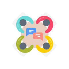 Business Meeting icon in vector. Logotype