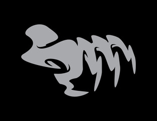 Tribal monster, clawing hands illustrations vector SVG