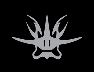 Tribal Monster Dragon Face Illustrations Vector SVG
