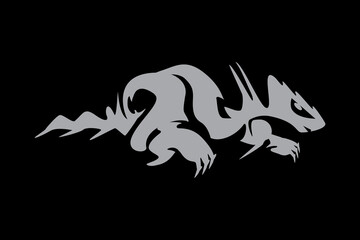 tribal monster dragon Illustrations Vector SVG