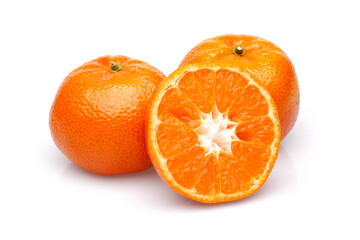tangerine isolated on white background