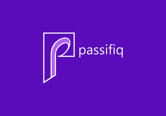 abstract, alphabet or letter P logo concept, hand-drawn abstract, creative vector logo for any business.Letter P Logo. P Letter Design, brand identity,