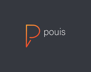 abstract, alphabet or letter P logo concept, hand-drawn abstract, creative vector logo for any business.Letter P Logo. P Letter Design, brand identity,